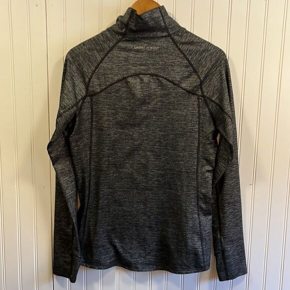 Under Armour dark gray shimmer mock neck pullover - Picture 3 of 5